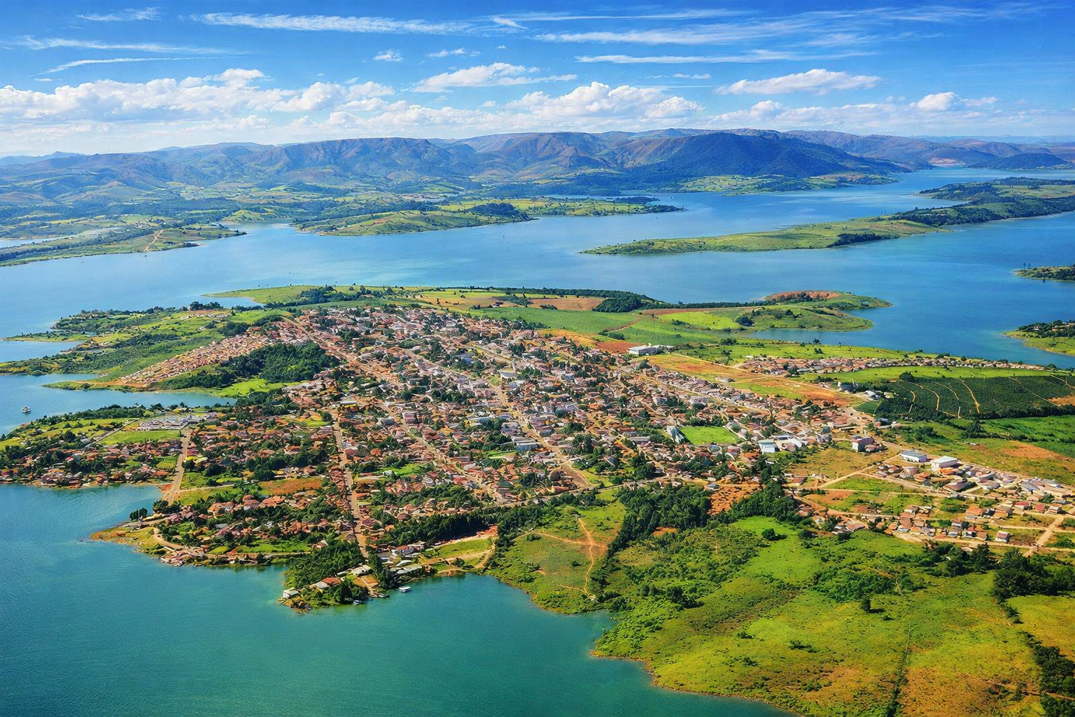 Vista aérea de Guapé